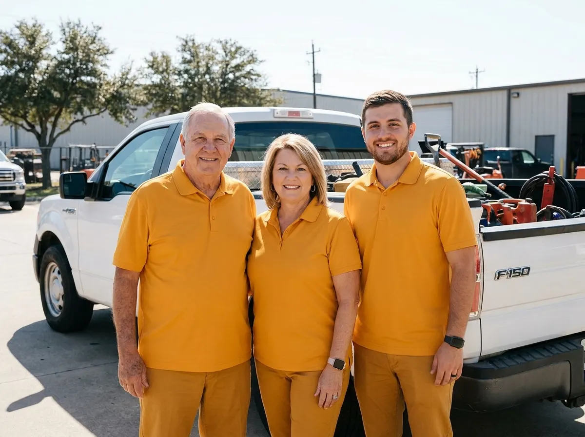 Superior Crystal Mobile Toilets Solutions equipment rental agency team in Houston, TX